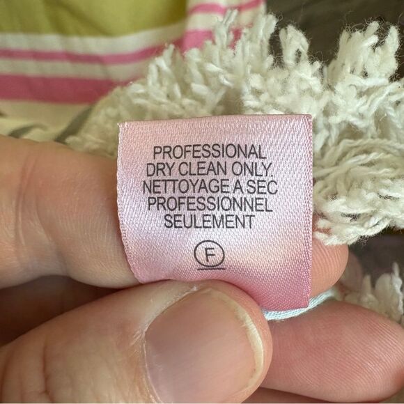 Calypso St. Barth Multicolor Horizontal Stripe Dress Embroidered Detailed Edges - Picture 8 of 12